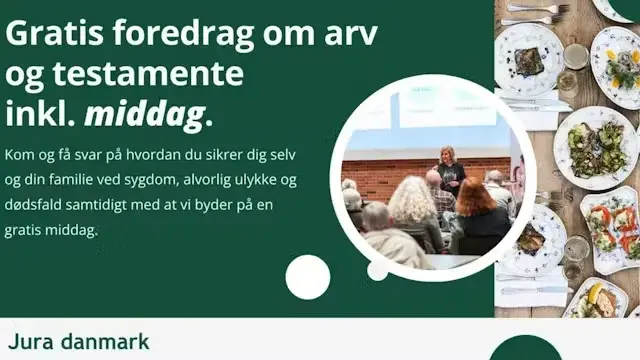 Gratis foredrag om arv, testamente og fremtidsfuldmagter på Bryggeri Skovlyst