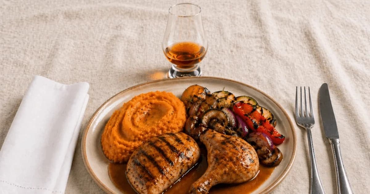 Caribbean dinner with 5 courses and 7 rums