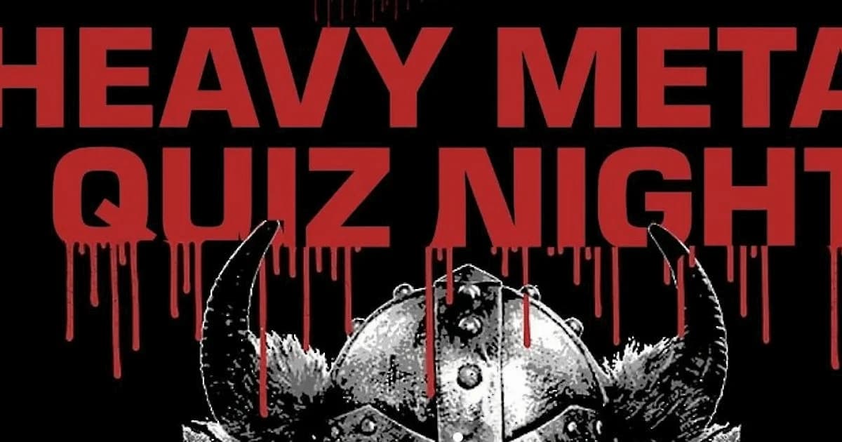 Heavy Metal / Thrash Metal Quiz Night m. 6 glas vin