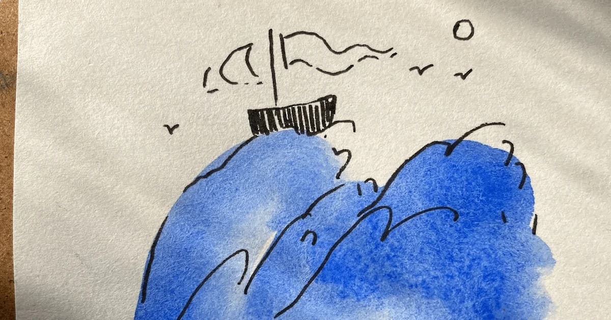 Intuitiv vandfarve-doodling