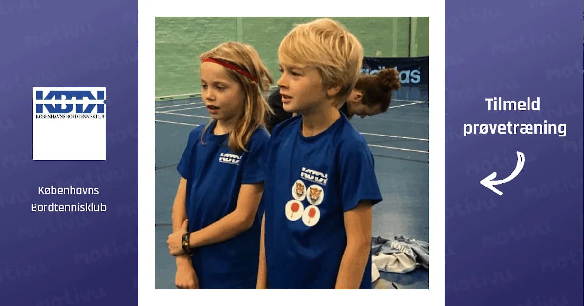 Bordtennis for børn under 11 år