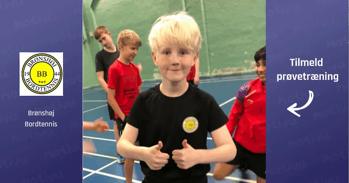 Bordtennis for nye (under 11 år)