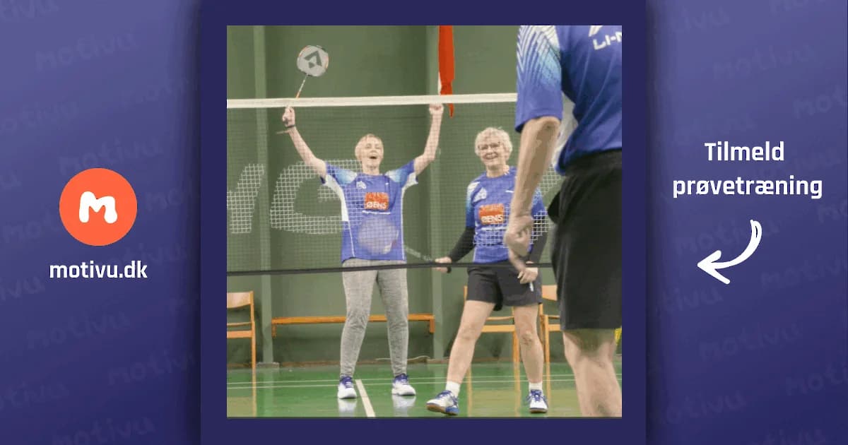 60+ Badminton onsdags formiddag, alle niveauer
