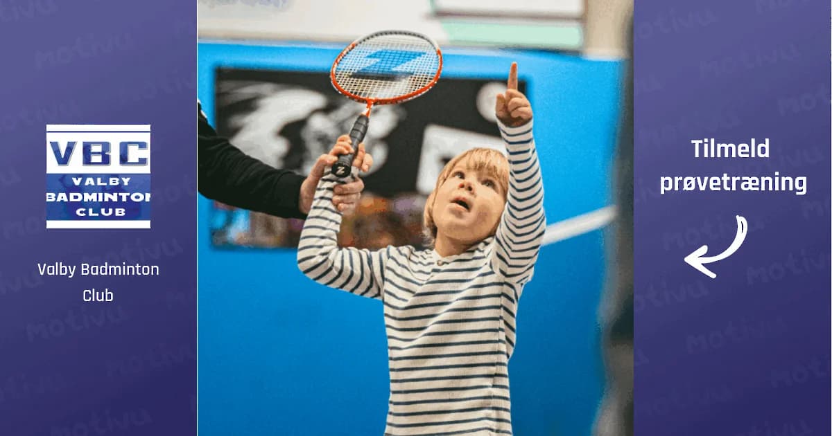 Badminton - 4-6 årige - Forældre/barn