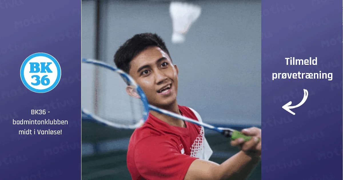 Badmintontræning for seniorer letøvede 17-50+