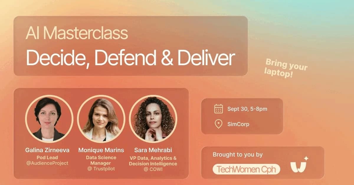 AI Masterclass - Decide, Defend & Deliver