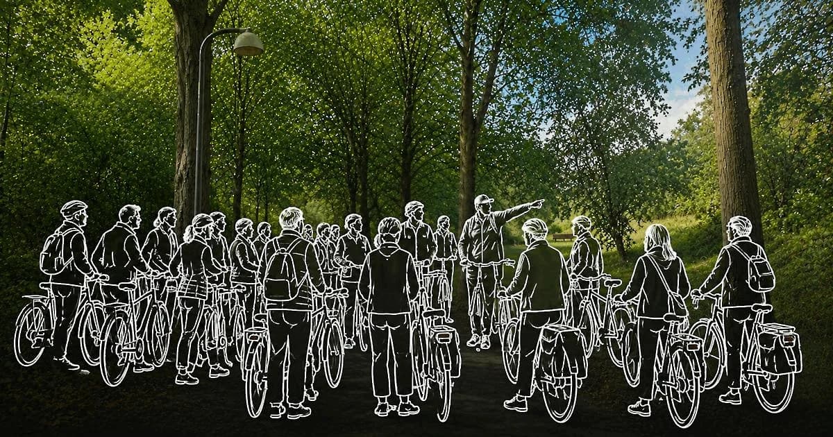 Guidet cykeltur langs Husum Encienten - en del af Vestvolden