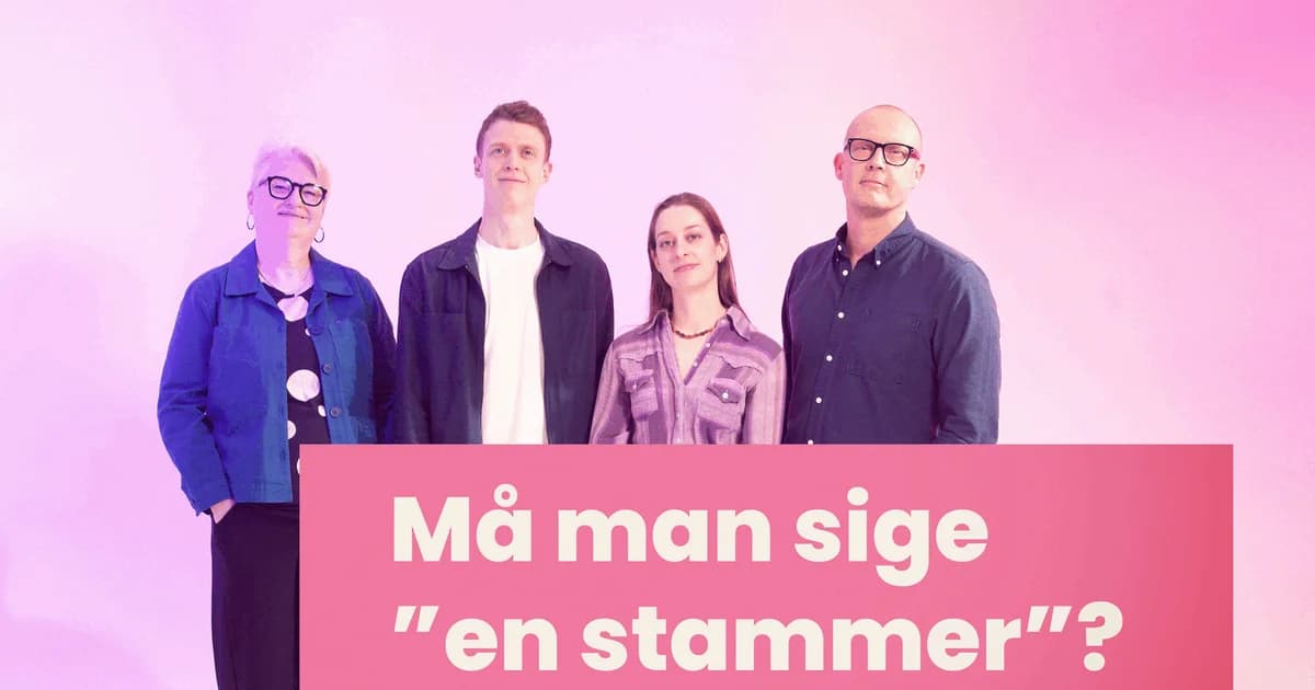Må man sige "en stammer"? – Debataften om identitet, skam og mod