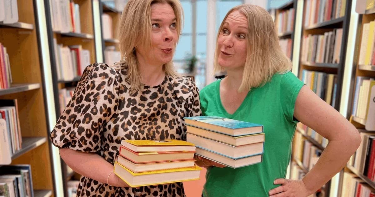 Bog-slabberas med Anja og Lene