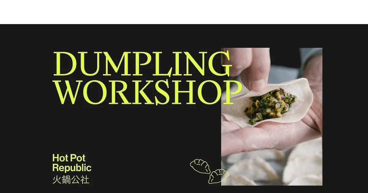 Workshop "Lav dine egne dumplings"