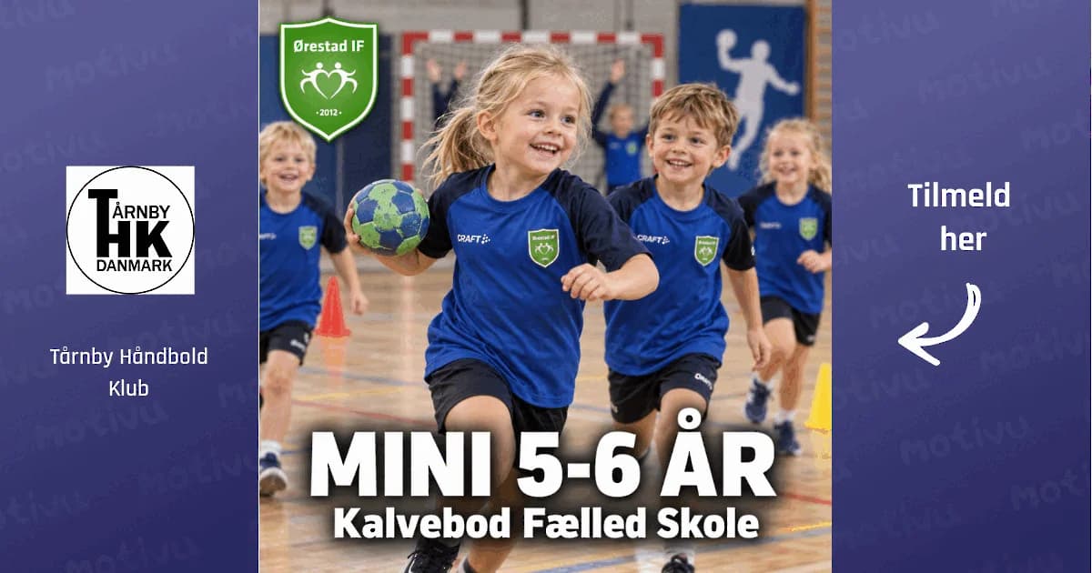 Mini håndbold for 5-6 år på Kalvebod Fælled Skole