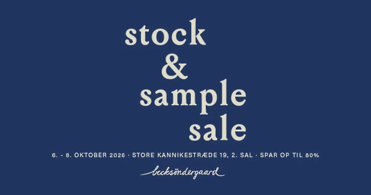 Becksöndergaard Lagersalg