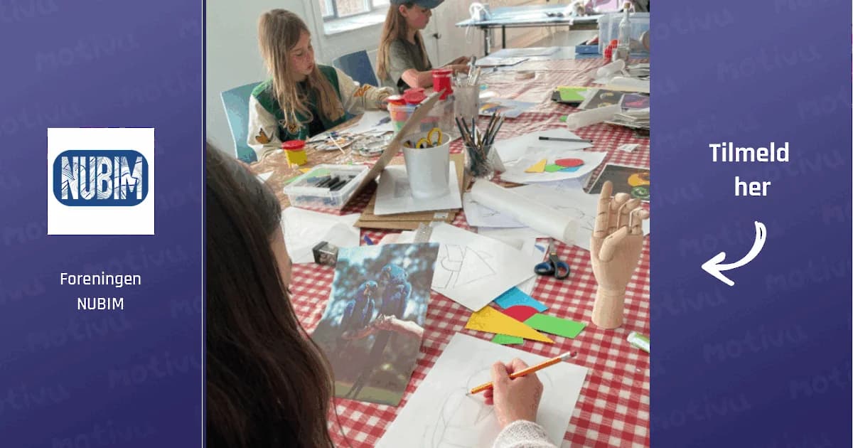 Art Class for Ages 10-15 in Brønshøj