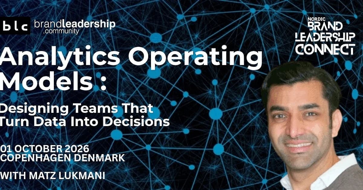 Analytics Operating Models: Designing Teams That Turn Data Into Decisions