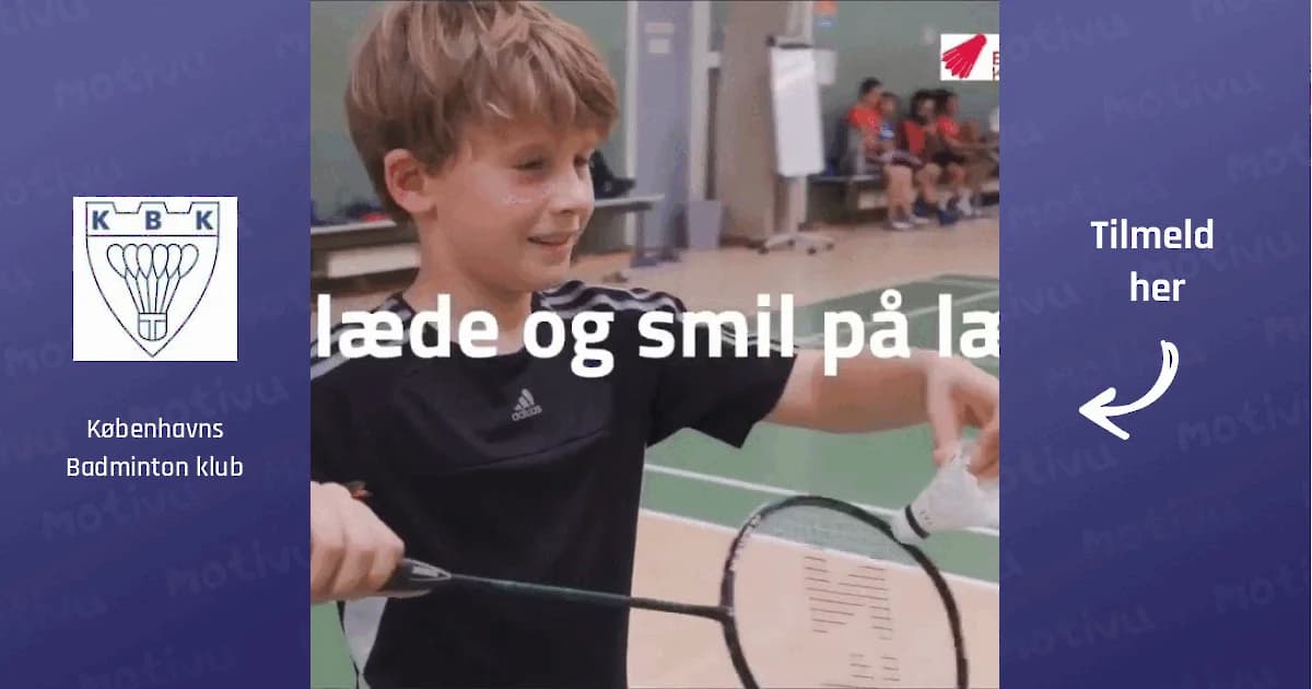 Badminton for begyndere (8-12 år) i Ryparken