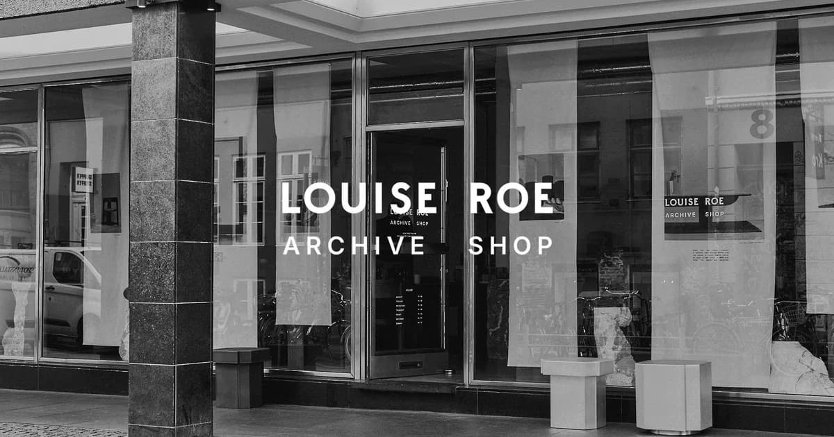 Louise Roe Archive Sale