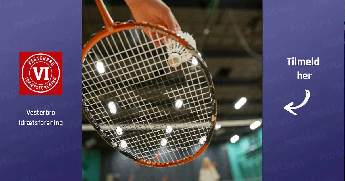 Voksenhold i badminton med træner