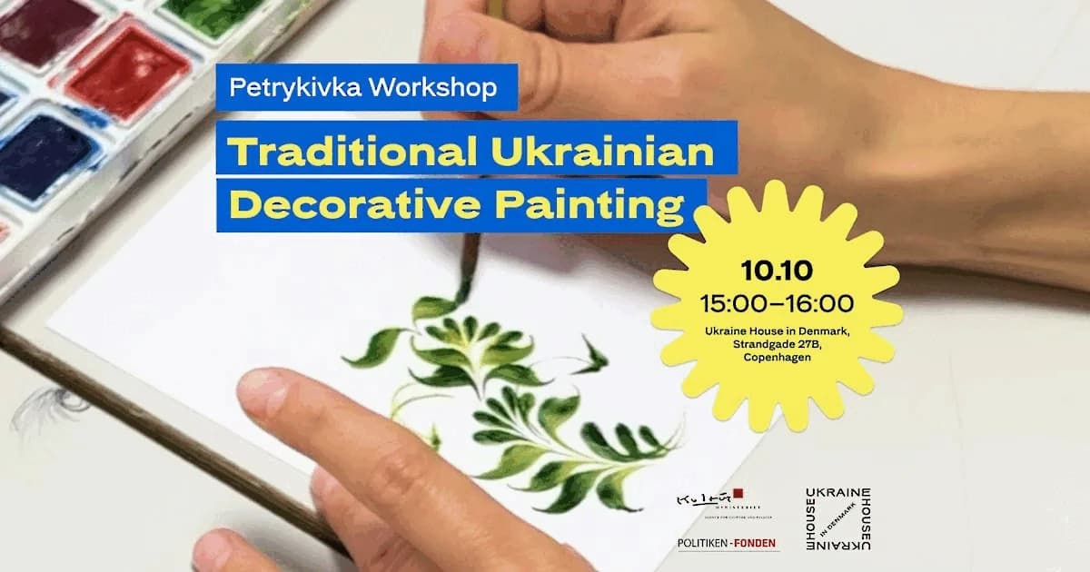 Petrykivka Workshop: Traditionel ukrainsk dekorativ maleri