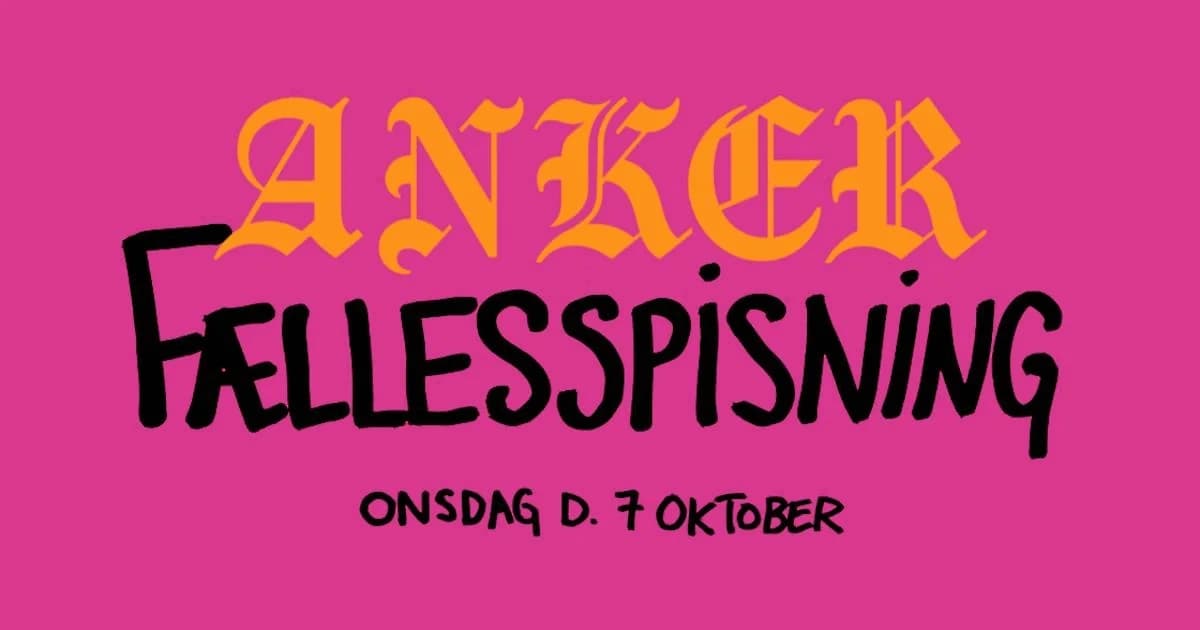 Communal Dinner at ANKER
