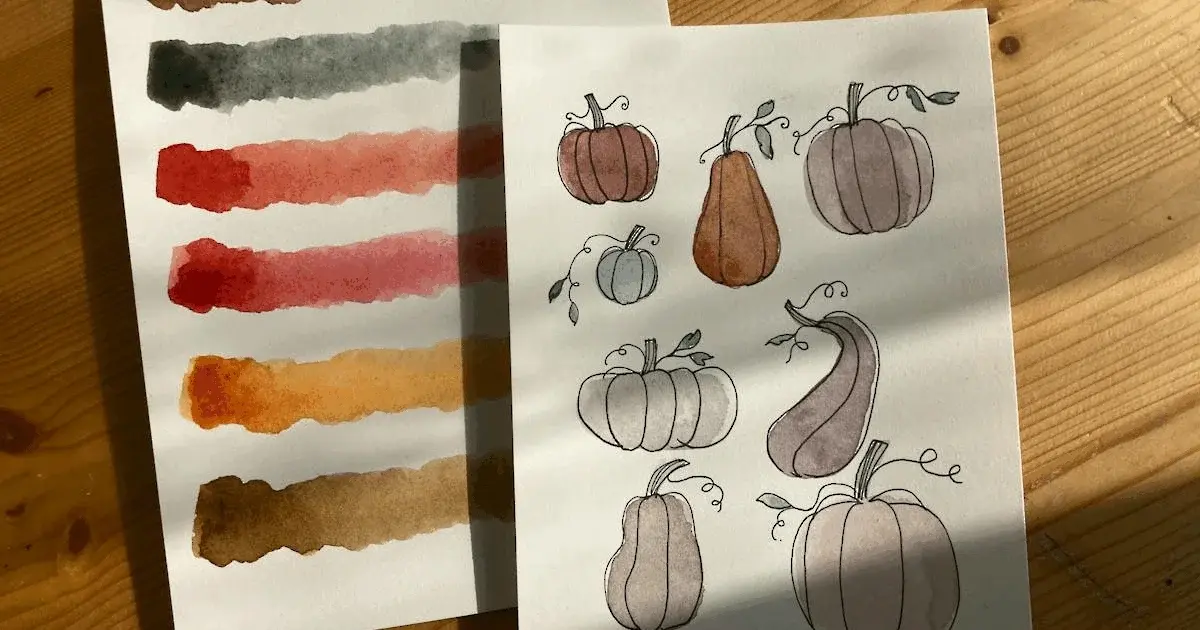 Capturing Autumn in Watercolour