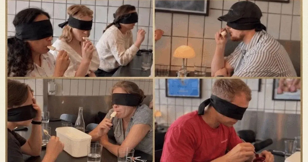 Blindsmagning af is hos Kødbyens Is