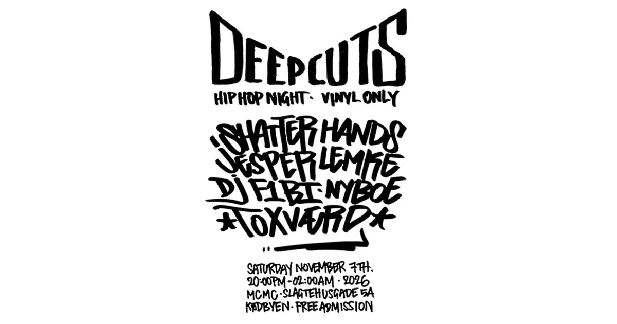 Deep Cuts – Hip Hop Vinyl Night på Meat City Music Club