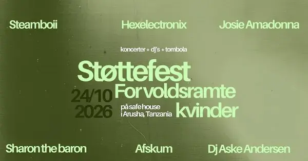 Støttefest for voldsramte kvinder
