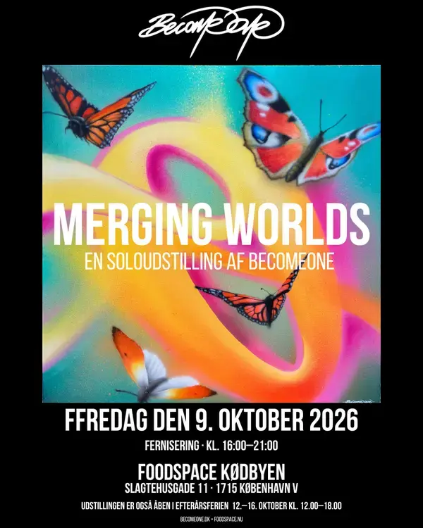MERGING WORLDS - soloudstilling af graffitikunstneren BecomeOne
