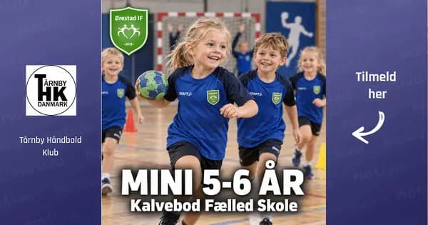 Minihåndbold 5-6 år på Kalvebod Fælled Skole