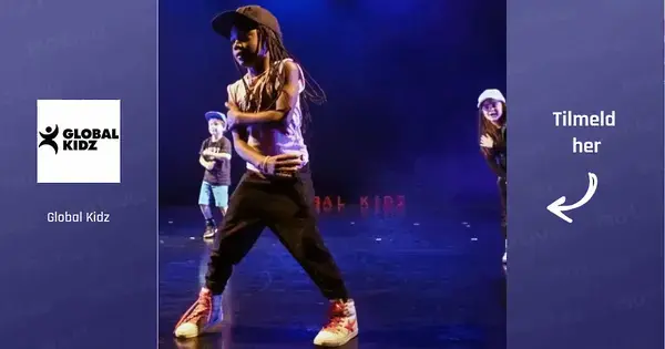 Hip-hop danse for børn 6-9 år