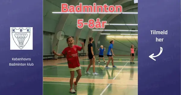Badminton Begynder 5-8 år i Ryparken