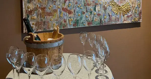 Champagnesmagning på Toldboden