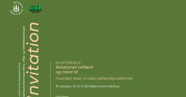 Konference om relationel velfærd: løsninger på vilde velfærdsproblemer