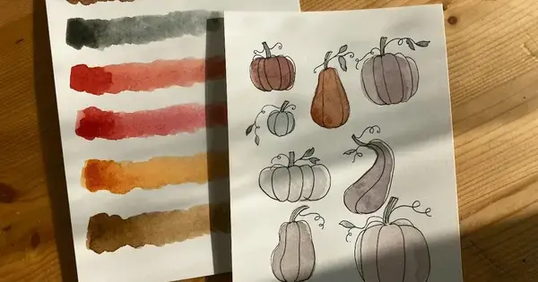 Capturing Autumn in Watercolour