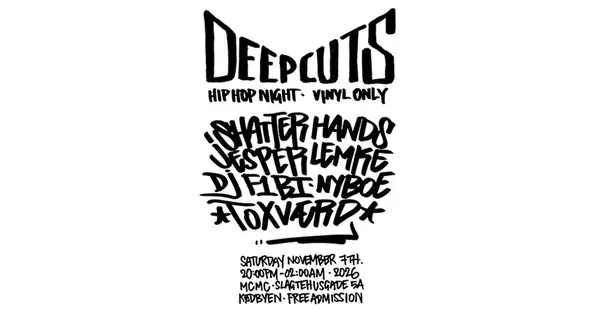 Deep Cuts – Hip Hop Vinyl Night på Meat City Music Club