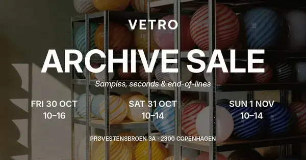 Vetro Archive Sale