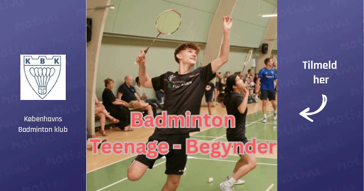 Badminton for teenagere - Begynderhold i Remisen