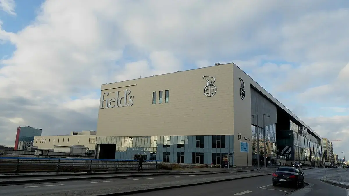 Exterior of the Field's shopping center in Copenhagen.
