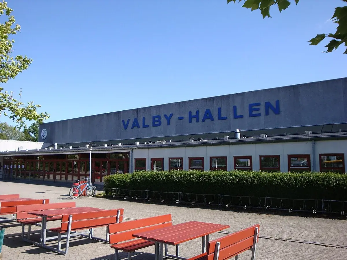 Exterior of Valby-Hallen in Denmark