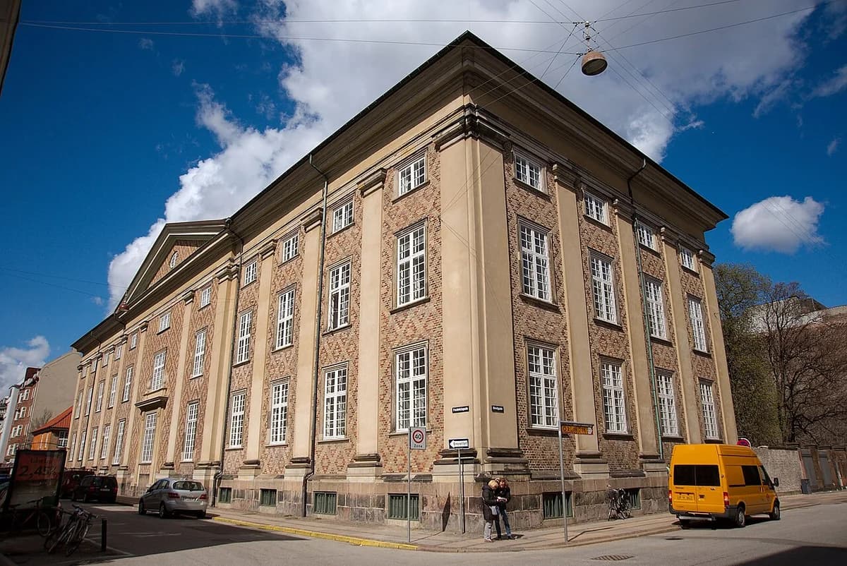 Historic court building at Bredgade 59 in Copenhagen